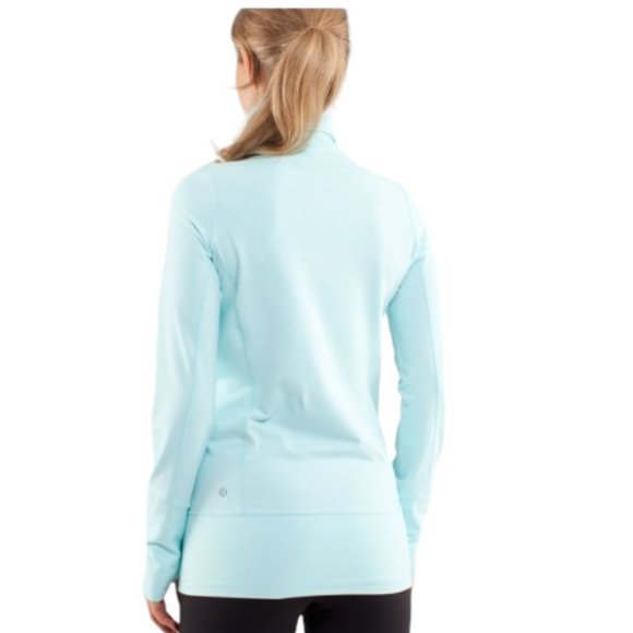 Lululemon In Stride Jacket Heathered Aquamarine / Discover Stripe  Deep Indigo - Picture 4 of 13